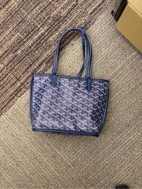 Blue  tote bag clutch NEW